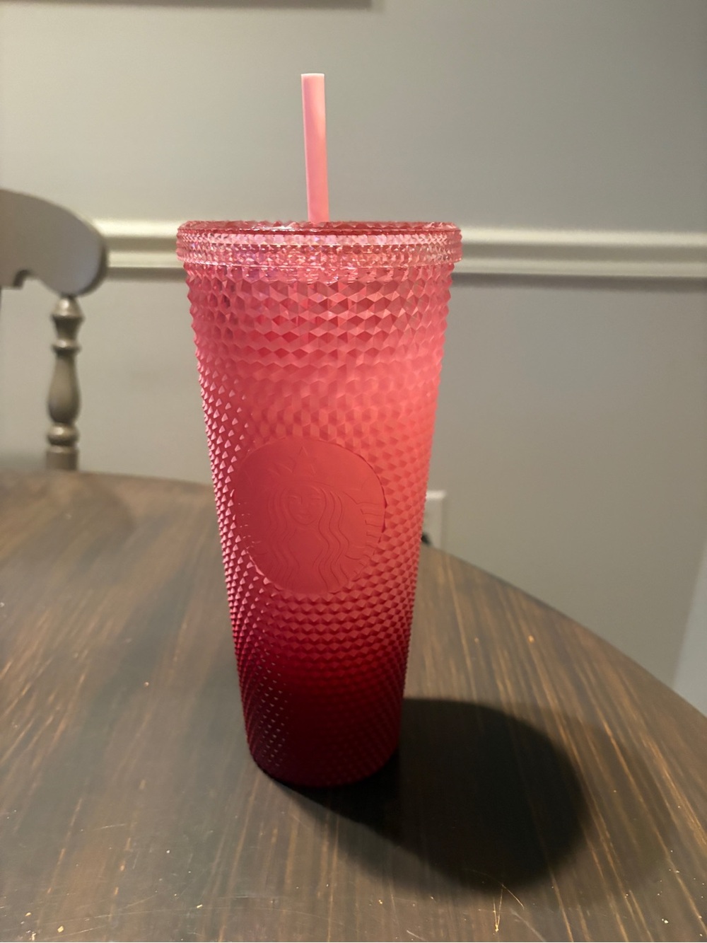 Starbucks Pink Gradient Studded Tumbler with Matching Straw